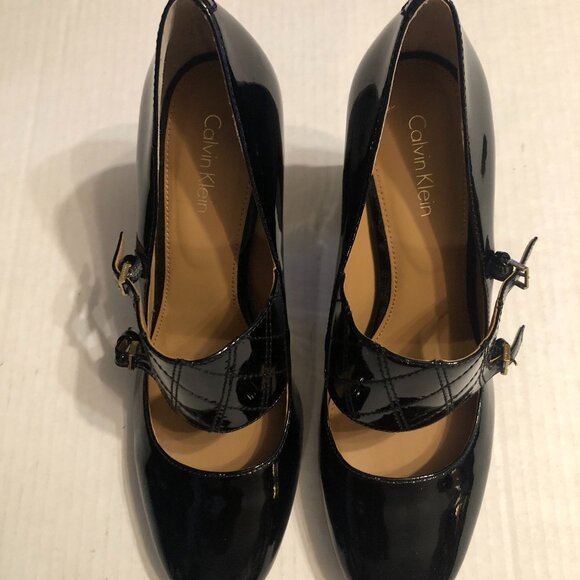 Calvin Klein Shoes - Calvin Klein women's new black patent leather high heel shoes size: US 8/ EU 38